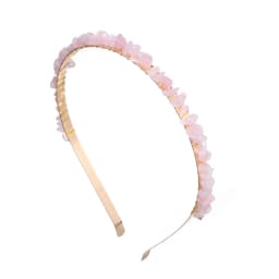 1PC Natural Stone Crown Gravel Headbands Irregular Aquamarines Amethysts Chip Beads Hair Hoops For Women Girl Hair Accessories