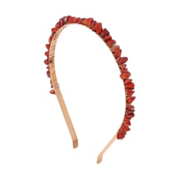 1PC Natural Stone Crown Gravel Headbands Irregular Aquamarines Amethysts Chip Beads Hair Hoops For Women Girl Hair Accessories