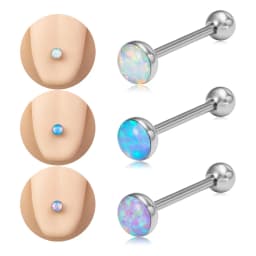 14G Acrylic Capsule Tongue Piercing Barbell Set Punk Luckly Dice Surgical Steel Bar Tongue Ring Stud for Women Men Pierc Jewelry