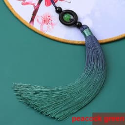 1/2Pcs Tassels Transfer Bead Gradient Tassel Silky Handmade Soft Tassels with Loops for DIY Crafts Jewelry Making Home Decor