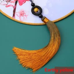 1/2Pcs Tassels Transfer Bead Gradient Tassel Silky Handmade Soft Tassels with Loops for DIY Crafts Jewelry Making Home Decor