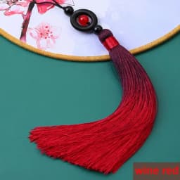 1/2Pcs Tassels Transfer Bead Gradient Tassel Silky Handmade Soft Tassels with Loops for DIY Crafts Jewelry Making Home Decor