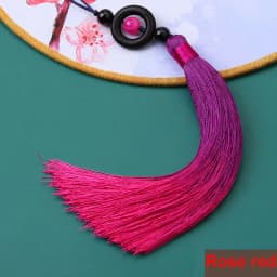 1/2Pcs Tassels Transfer Bead Gradient Tassel Silky Handmade Soft Tassels with Loops for DIY Crafts Jewelry Making Home Decor