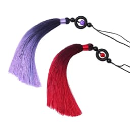 1/2Pcs Tassels Transfer Bead Gradient Tassel Silky Handmade Soft Tassels with Loops for DIY Crafts Jewelry Making Home Decor