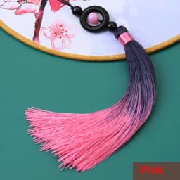 1/2Pcs Tassels Transfer Bead Gradient Tassel Silky Handmade Soft Tassels with Loops for DIY Crafts Jewelry Making Home Decor
