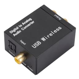 Digital to Analog Audio Converter Support Bluetooth Optical Fiber Toslink Coaxial Signal to R/L RCA Audio Decoder SPDIF DAC