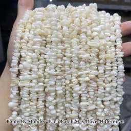 Natural White Shell Gravel Beads Irregular Chip Mother Of Pearl Loose Beads For Jewelry Making Diy Bracelet Necklace Accessory