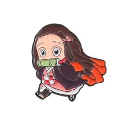 Demon Slayer Chibi Enamel Pin Custom Brooch Tanjirou Nezuko Zenitsu Inosuke Giyuu Lapel Badge Cartoon Jewelry Gift for Fans