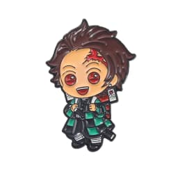 Demon Slayer Chibi Enamel Pin Custom Brooch Tanjirou Nezuko Zenitsu Inosuke Giyuu Lapel Badge Cartoon Jewelry Gift for Fans