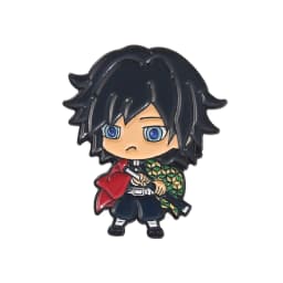 Demon Slayer Chibi Enamel Pin Custom Brooch Tanjirou Nezuko Zenitsu Inosuke Giyuu Lapel Badge Cartoon Jewelry Gift for Fans