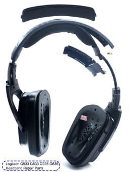 New Headband Repair Parts For Logitech G933 G935 G633 G635 Artemis Spectrum Wireless Headphone Spare Part