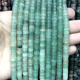 3x6mm Natural Stone Agates Jades Amazonite Turquoises Flat Round Loose Spacer Beads For Jewelry Making DIY Bracelet Necklace