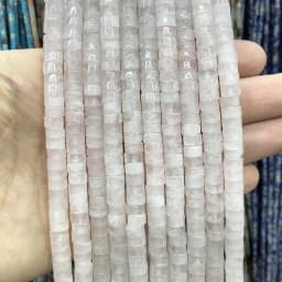 3x6mm Natural Stone Agates Jades Amazonite Turquoises Flat Round Loose Spacer Beads For Jewelry Making DIY Bracelet Necklace