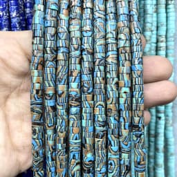 3x6mm Natural Stone Agates Jades Amazonite Turquoises Flat Round Loose Spacer Beads For Jewelry Making DIY Bracelet Necklace