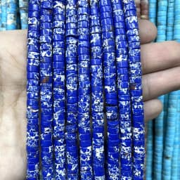3x6mm Natural Stone Agates Jades Amazonite Turquoises Flat Round Loose Spacer Beads For Jewelry Making DIY Bracelet Necklace