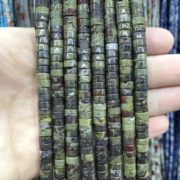 3x6mm Natural Stone Agates Jades Amazonite Turquoises Flat Round Loose Spacer Beads For Jewelry Making DIY Bracelet Necklace