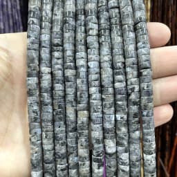3x6mm Natural Stone Agates Jades Amazonite Turquoises Flat Round Loose Spacer Beads For Jewelry Making DIY Bracelet Necklace