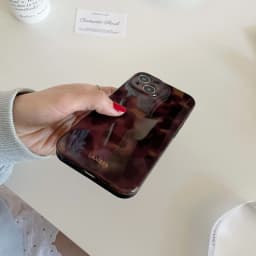 Amber retro brown silicone soft imd shockproof phone case for iphone 17 18 14 12 11 13 pro max 15 promax protector back cover