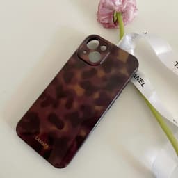 Amber retro brown silicone soft imd shockproof phone case for iphone 17 18 14 12 11 13 pro max 15 promax protector back cover