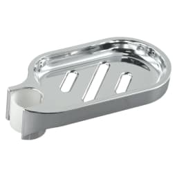 25mm Plastic Shower Rail Soap Dish Box Soap Holder Soap Pallet Shower Rod Slide Bar ABS Chrome For Sliding Bar Bathroom Tray