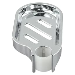 25mm Plastic Shower Rail Soap Dish Box Soap Holder Soap Pallet Shower Rod Slide Bar ABS Chrome For Sliding Bar Bathroom Tray