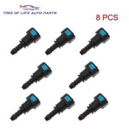 2/5/8/10 7.89 ID6 Auto Car Fuel Line Hose Coupler Quick Release Connect Connector Fuel Line Rubber Hose Coupler Carburetor Part