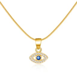 Fashion Blue Evil Eye Choker Necklace for Women Lucky Turkish Jewelry Copper Clavicle Chain Party Wish Card Gift Collar