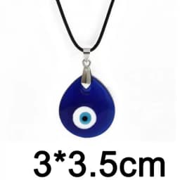 Fashion Blue Evil Eye Choker Necklace for Women Lucky Turkish Jewelry Copper Clavicle Chain Party Wish Card Gift Collar