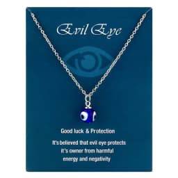 Fashion Blue Evil Eye Choker Necklace for Women Lucky Turkish Jewelry Copper Clavicle Chain Party Wish Card Gift Collar