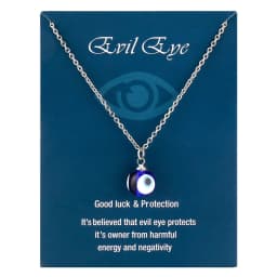 Fashion Blue Evil Eye Choker Necklace for Women Lucky Turkish Jewelry Copper Clavicle Chain Party Wish Card Gift Collar