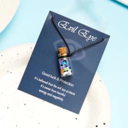 Fashion Blue Evil Eye Choker Necklace for Women Lucky Turkish Jewelry Copper Clavicle Chain Party Wish Card Gift Collar