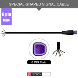 Ebike Shaped Connector 2/3/4/5/6 Pin Cable Hot Sale Waterproof Connector Signal Line Extension Cord Hot Sale Julet Connector