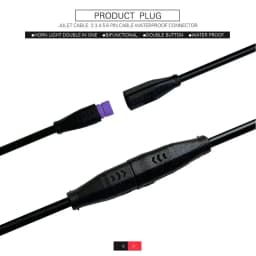 Ebike Shaped Connector 2/3/4/5/6 Pin Cable Hot Sale Waterproof Connector Signal Line Extension Cord Hot Sale Julet Connector