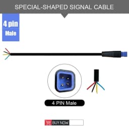 Ebike Shaped Connector 2/3/4/5/6 Pin Cable Hot Sale Waterproof Connector Signal Line Extension Cord Hot Sale Julet Connector