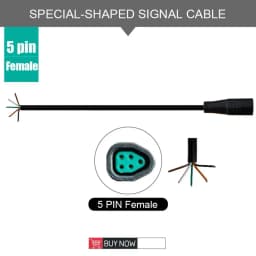 Ebike Shaped Connector 2/3/4/5/6 Pin Cable Hot Sale Waterproof Connector Signal Line Extension Cord Hot Sale Julet Connector