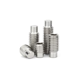 DIN915 M2.5 M3 M4 M5 M6 M8 M10 M12M16 304 Stainless Steel Allen Hexagon Socket Convex End Grub Headless Bolt Dog Point Set Screw