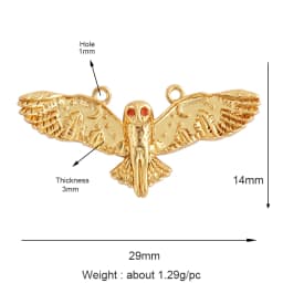 Trendy Butterfly Dragonfly Bird Scorpion Animal Charm Pendant,Cute 18K Gold Necklace Bracelet for Handmade Jewelry Supplies M77