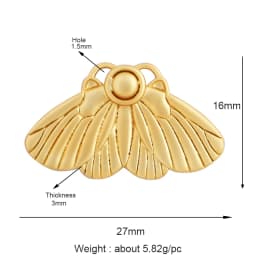 Trendy Butterfly Dragonfly Bird Scorpion Animal Charm Pendant,Cute 18K Gold Necklace Bracelet for Handmade Jewelry Supplies M77