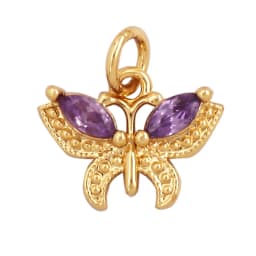 Trendy Butterfly Dragonfly Bird Scorpion Animal Charm Pendant,Cute 18K Gold Necklace Bracelet for Handmade Jewelry Supplies M77