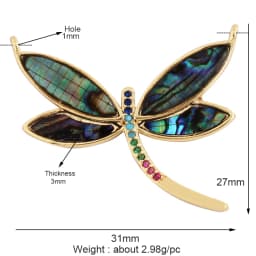 Trendy Butterfly Dragonfly Bird Scorpion Animal Charm Pendant,Cute 18K Gold Necklace Bracelet for Handmade Jewelry Supplies M77