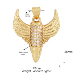 Trendy Butterfly Dragonfly Bird Scorpion Animal Charm Pendant,Cute 18K Gold Necklace Bracelet for Handmade Jewelry Supplies M77