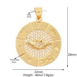 Trendy Butterfly Dragonfly Bird Scorpion Animal Charm Pendant,Cute 18K Gold Necklace Bracelet for Handmade Jewelry Supplies M77