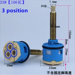 1PC Shower Room Faucet Cartridge Accessories Shower Head Bathtub Water Mixing Valve 3 Position 4 Position Concealed Installation
