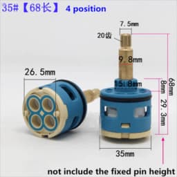 1PC Shower Room Faucet Cartridge Accessories Shower Head Bathtub Water Mixing Valve 3 Position 4 Position Concealed Installation