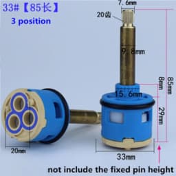 1PC Shower Room Faucet Cartridge Accessories Shower Head Bathtub Water Mixing Valve 3 Position 4 Position Concealed Installation