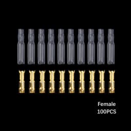 200PCS 50 Set 3.9mm Male Female Motorcycle Bullet Connector Socket Classic TerminalS For Cable Wire of 1.0 mm to 2.5 mm