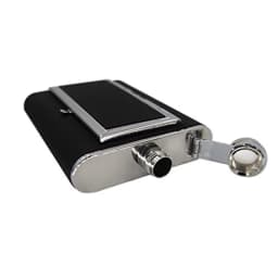LMETJMA 5oz Hip Flask & Creative Cigarette Case Stainless Steel Hip Flask Wine Flagon Pot Liquor Alcohol Whiskey Bottle KC0326-3