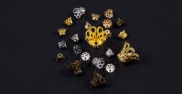 100pcs/lot Silve Gold Antique Bronze Metal Wine Cup Hollow Flower Trumpet Bead End Caps For DIY Jewelry Making Finding Supplies