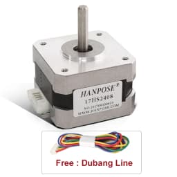 High Torque Certification 17HS2408 4-Lead 42 Motor 42BYGH 0.6A 12N.CM CNC Laser and 3D Printer Motor Nema17 Stepper Motor