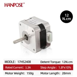 High Torque Certification 17HS2408 4-Lead 42 Motor 42BYGH 0.6A 12N.CM CNC Laser and 3D Printer Motor Nema17 Stepper Motor